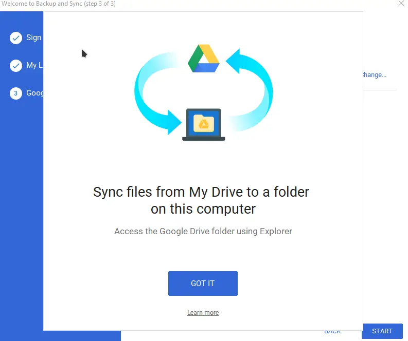 google drive for windows explorer