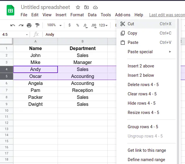openoffice spreadsheets insert multiple rows
